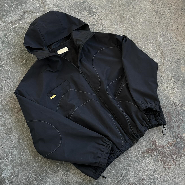 OEM Clothing Manufacturers Custom Zip up Windbreaker and Waterproof Jacket Casual Outdoor Reflective Jackets Hoodie Streetwear